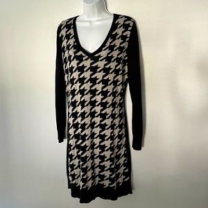 Banana Republic Houndstooth Sweater Dress